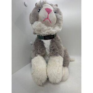 Miranda Lambert Mutt Nation Plush Cat Stuffed Animal Collar Gray 11"